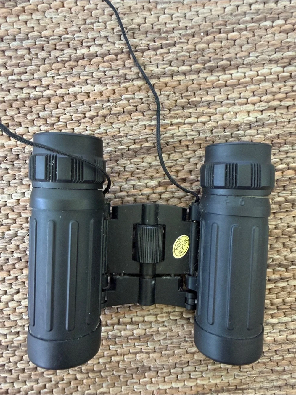 The Sak Black 8x21 Compact Binoculars with Neck Strap